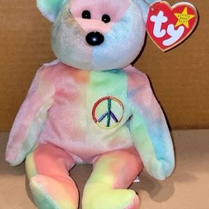 3/$20 Ty Beanie Babies 1996 Peace the Bear